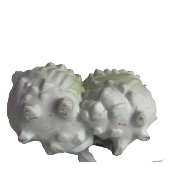 Vtg Victorian Porcelain Figural Double Shell Planter With Dancing Girl Figurine - Picture 7 of 11